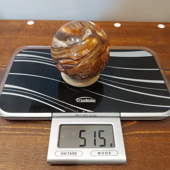 🔥 Sale 🔥 Chocolate Jasper Smiling Buddha Sphere - Final Price - Picture 9 of 11